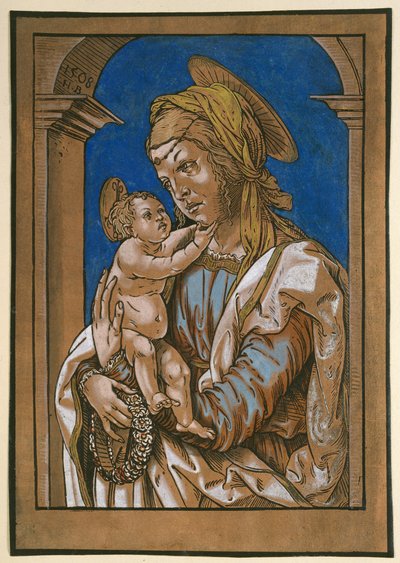 Madonna col Bambino sotto un arco, 1508 da Hans Burgkmair